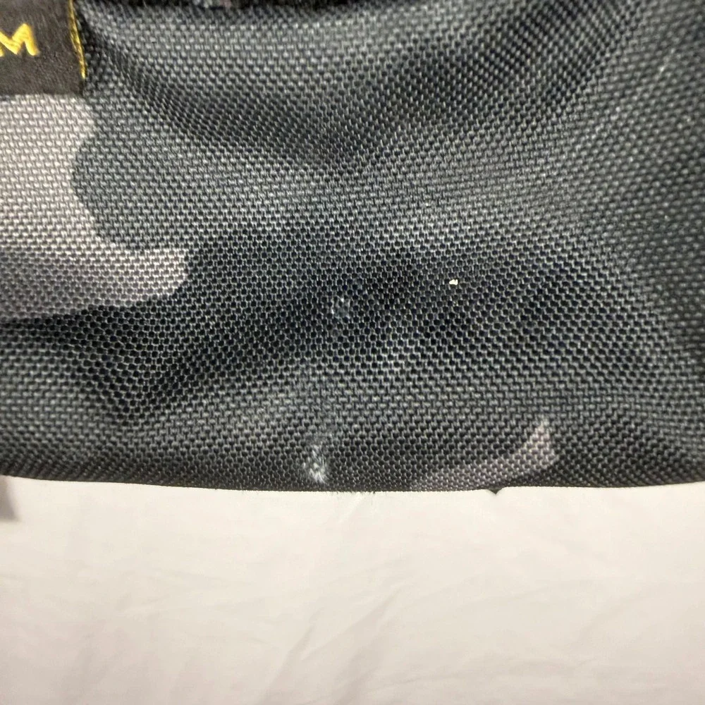 Under Armour Hustle 5.0 Storm Black Gray Camo Laptop Backpack Gold Logo School